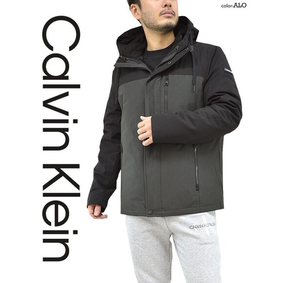 New NWT M Mens Coat Calvin Klein Jacket 3 in 1 System Black Gray Infinite Stretc - Picture 9 of 10